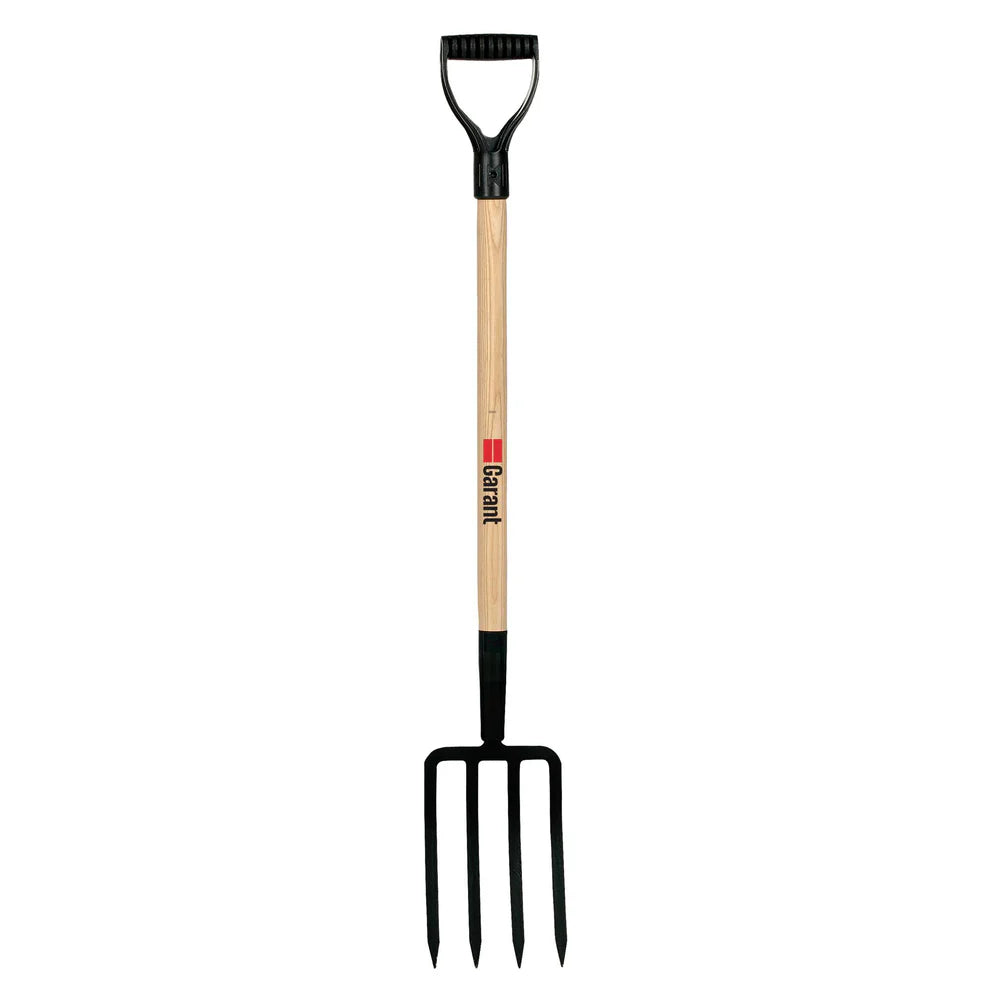 Garant 4-Tine Spading Fork | 10" Head | D-Grip Hardwood Handle
