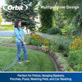 Orbit 25' Coil Garden Hose with 8-Pattern Nozzle