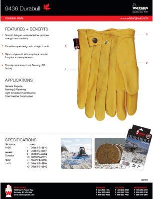 Watson 9436 General Purpose/ Canadian Roper Work Gloves