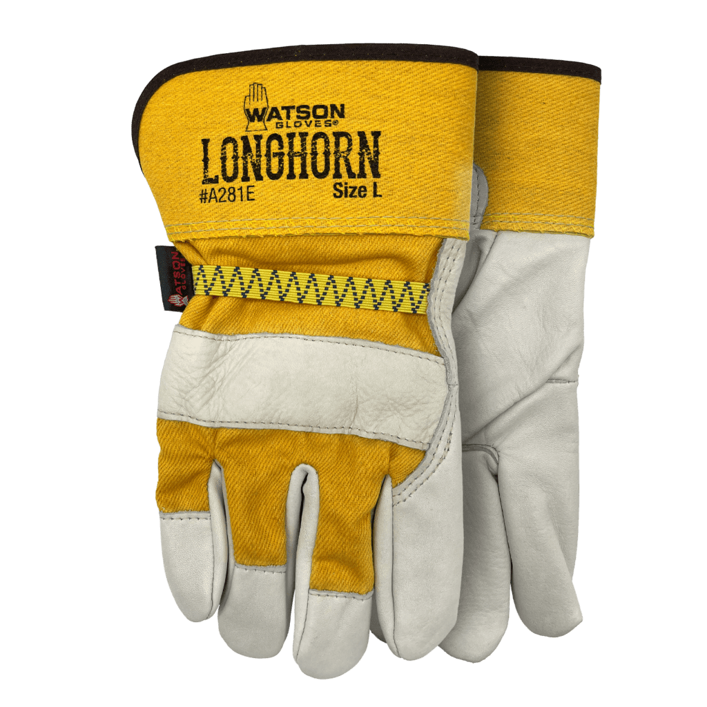 Watson Longhorn Leather Grain Work Gloves (A281E)