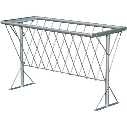 Five Foot Galvanized Horse Hay Feeder Rack