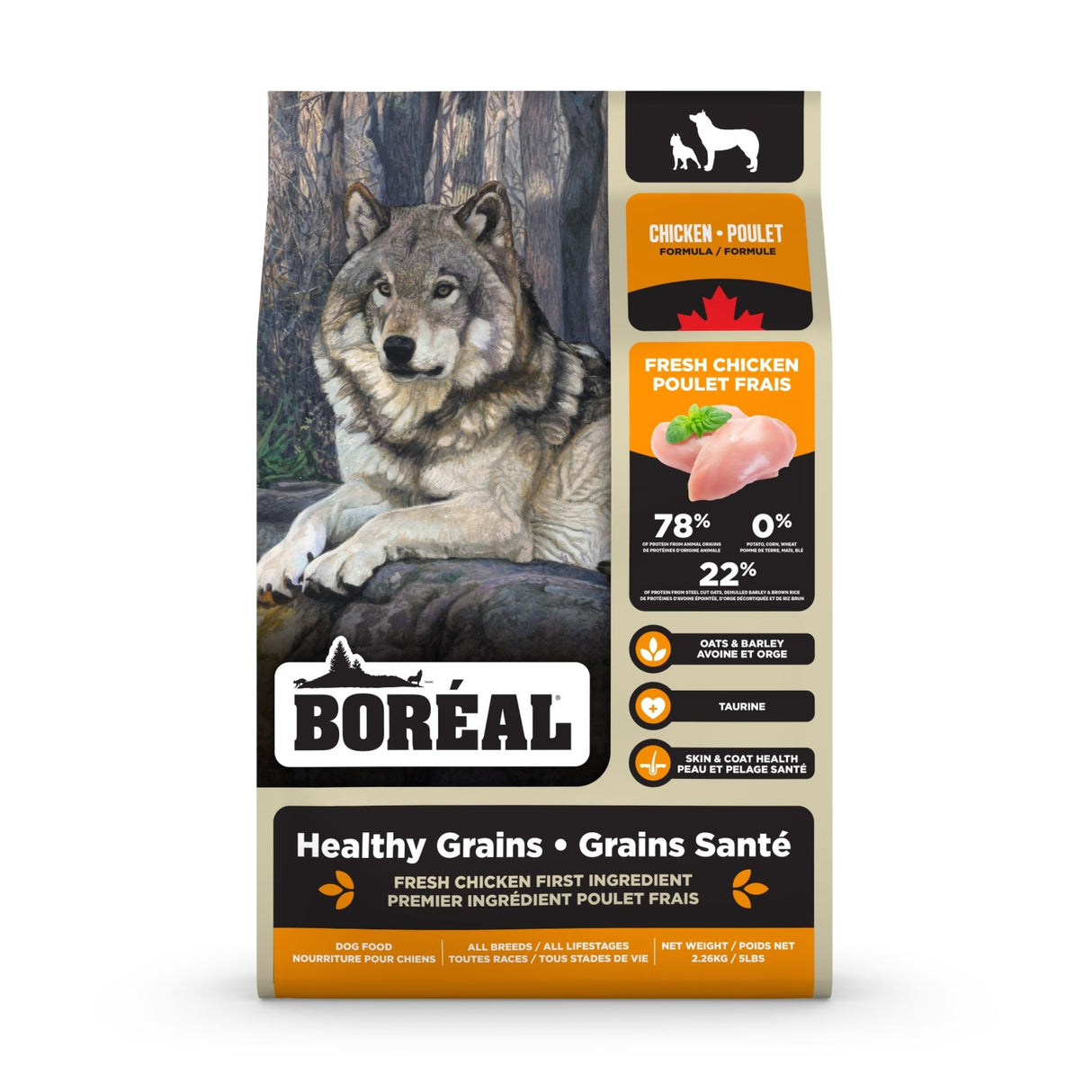 Boreal Pet Foods Healthy Grains Chicken Dry Dog Food | 10kg