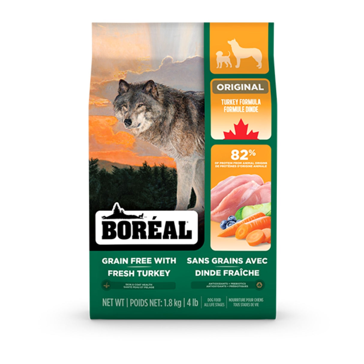 Boreal Pet Foods Original Grain Free Turkey Dry Dog Food | 1.8kg