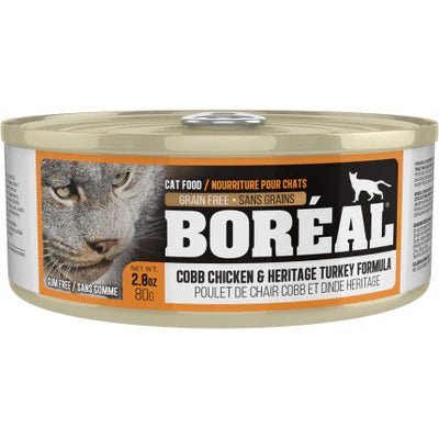 Boreal | Cat | Cobb Chick & Heritage Turk | Canned Food | 156g | Pet Food