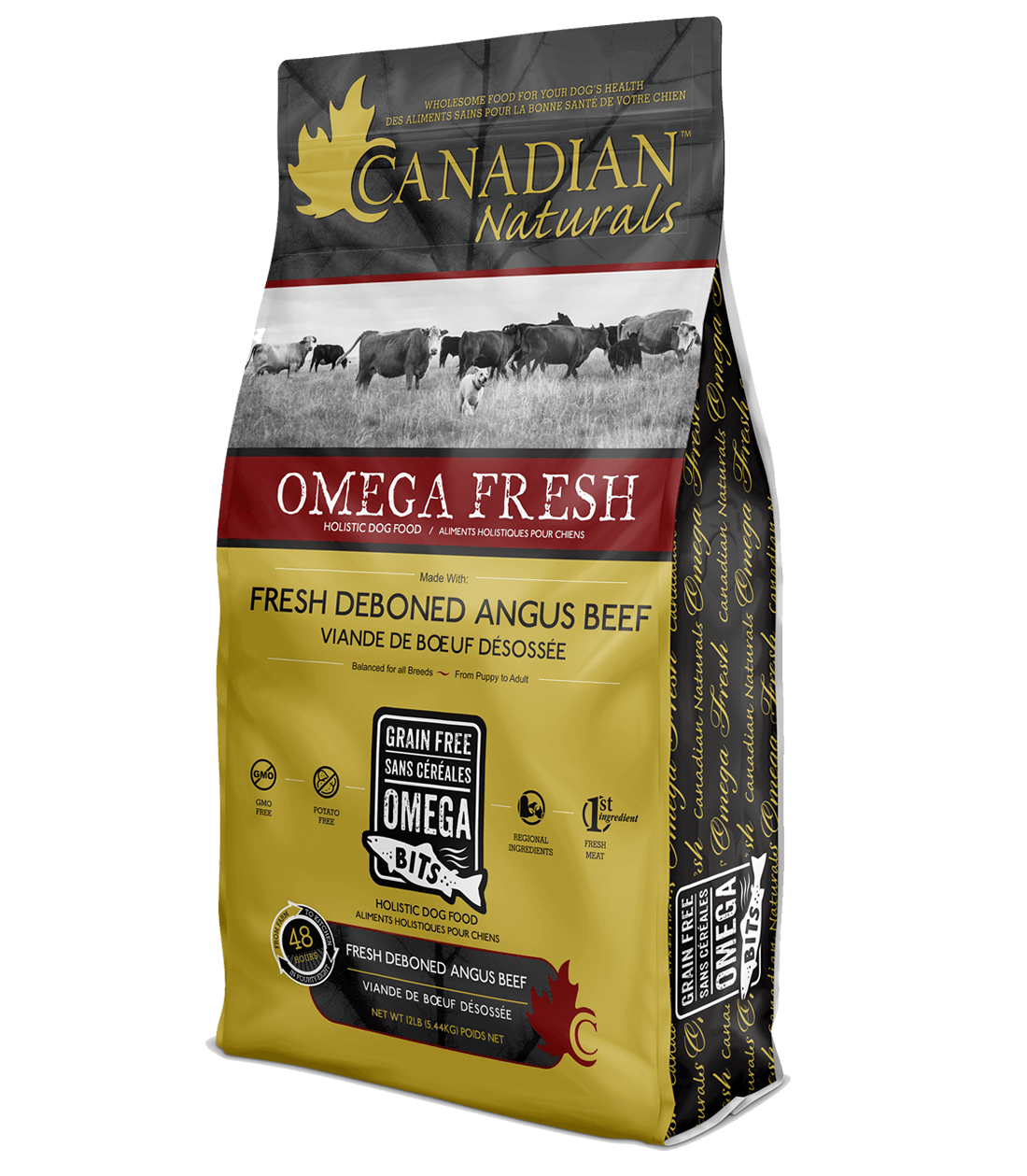 Canadian Naturals - Omega Fresh Deboned Angus Beef Recipe for Dogs