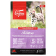 Front view of Orijen Grain Free 1.8kg Kitten Food on a white background
