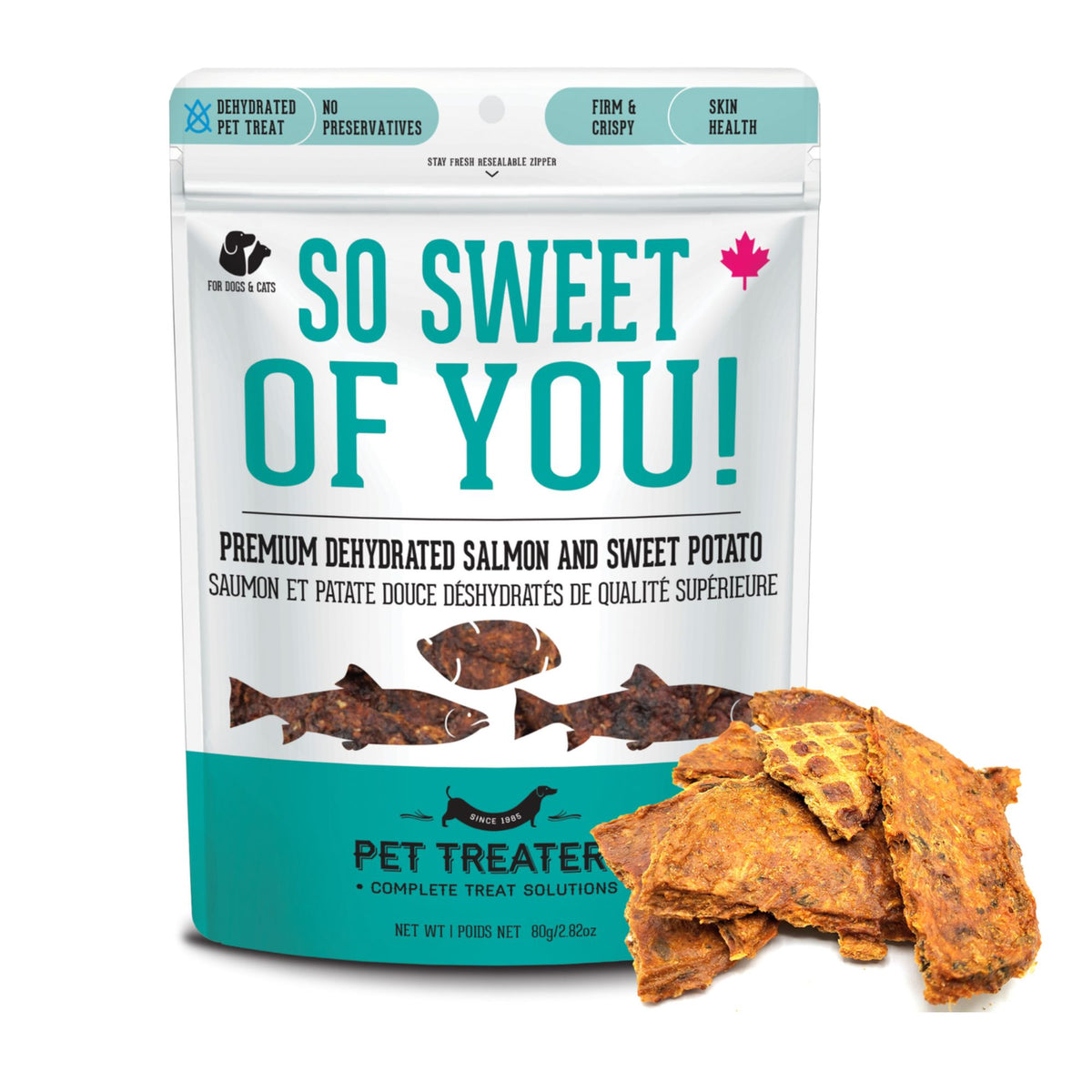 Granville Island So Sweet Of You Salmon & Sweet Potato Treats for Dogs & Cats | 80g