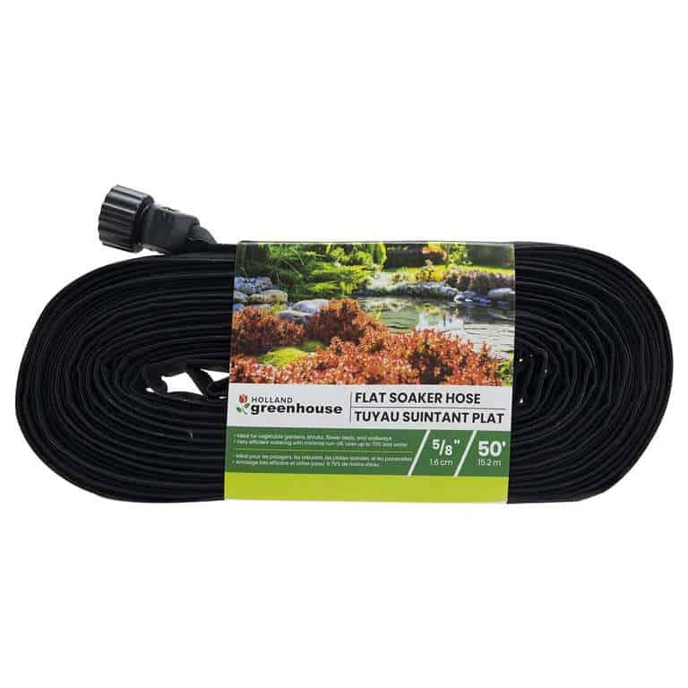 Holland Greenhouse Flat Soaker Hose Sprinkler 5/8" x 50'