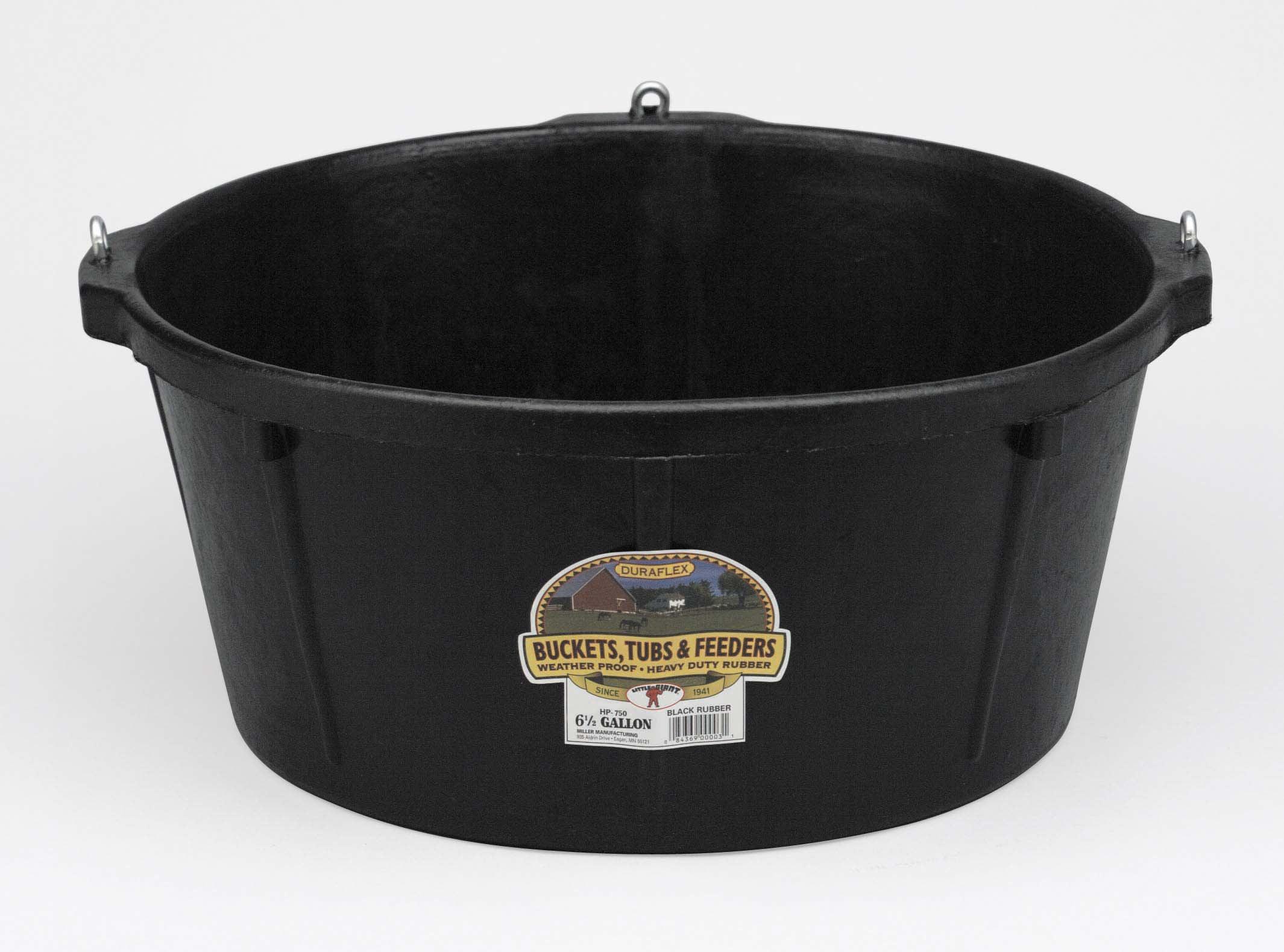 Miller Rubber Hanging Bucket | 6.5 Gallon | Freeze-Proof | HP750