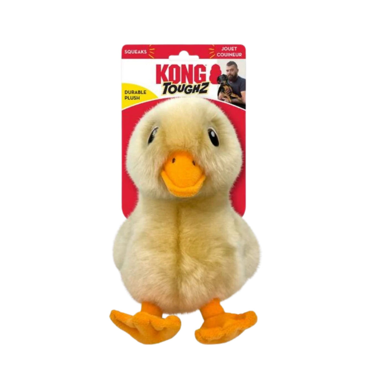 KONG Tough Duck Plush Dog Toy | Medium