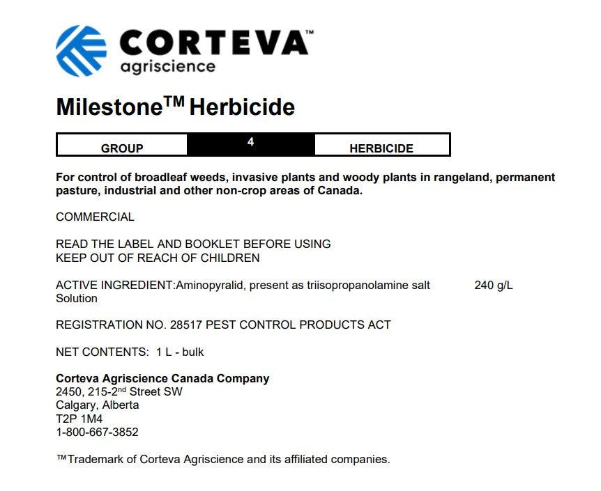 milestone herbicide Milestone 10L
