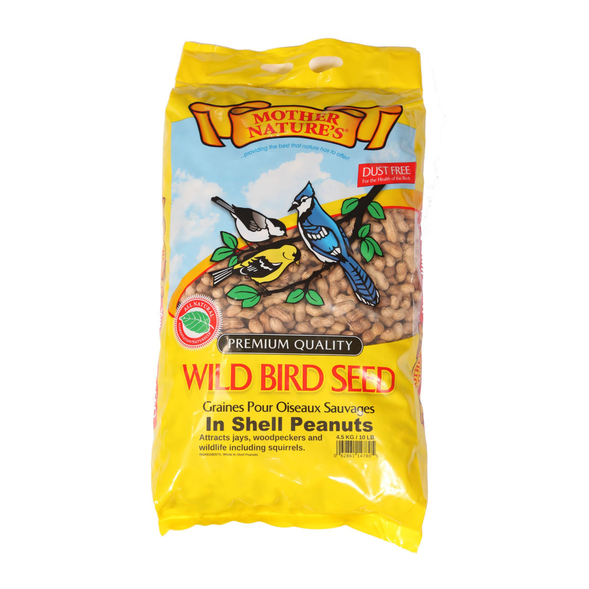 Mother Nature's In Shell Peanuts for Wild Birds | 10lb