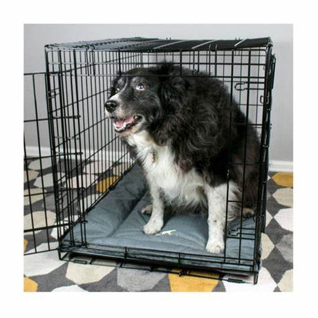 Tall Tails Med Houndstooth Canvas Crate Bed