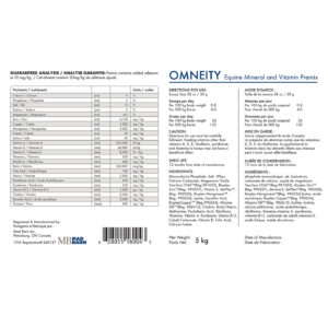 MAD BARN Omneity Equine Mineral and Vitamin Premix 25 kg.