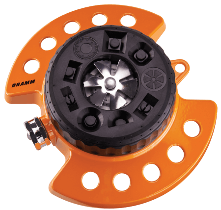 Dramm ColorStorm Turret Sprinkler | 9 Patterns | Heavy-Duty Base | 15020