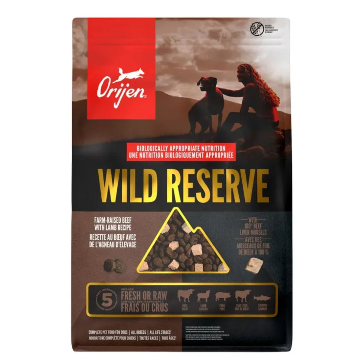 Orijen Wild Reserve Farm-Raised Beef & Lamb Dry Dog Food