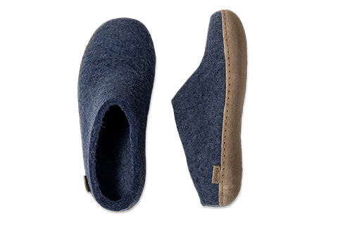 Glerups Slipper | Leather Sole