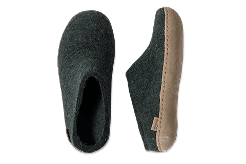 Glerups Slipper | Leather Sole