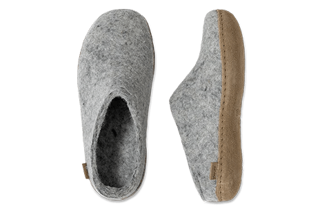 Glerups Slipper | Leather Sole