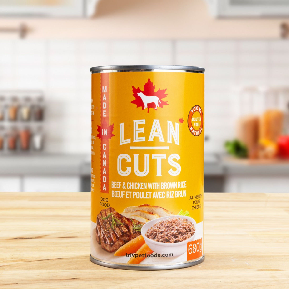 Tri-V Lean Cuts Beef, Chicken & Rice Canned Dog Food | 400g
