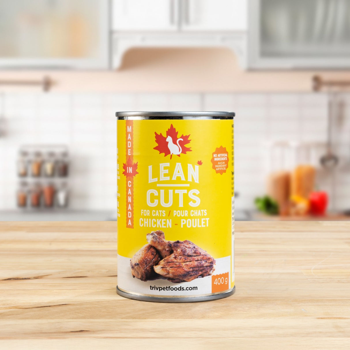 Tri-V Lean Cuts Chicken Canned Cat Food | 400g
