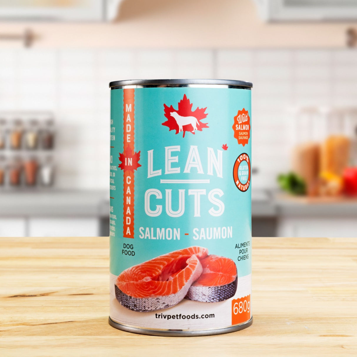 Tri-V Lean Cuts Salmon Canned Dog Food | 680g