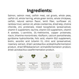List of Ingredients of Acana Bountiful Catch 1.8kg Dry Cat Food with icons