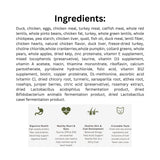 List of Ingredients of Acana Highest Protein Grasslands 4.5kg Dry Cat Food with icons