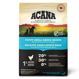 Front view of Acana Puppy Small Breed Chicken Dry Dog Food 2kg on a white background