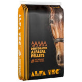 A front side view of Alfa Tec Alfalfa Pellets Horse Feed on a white background