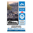 Front view of Boreal Functional LID Herring Dog Food on white background