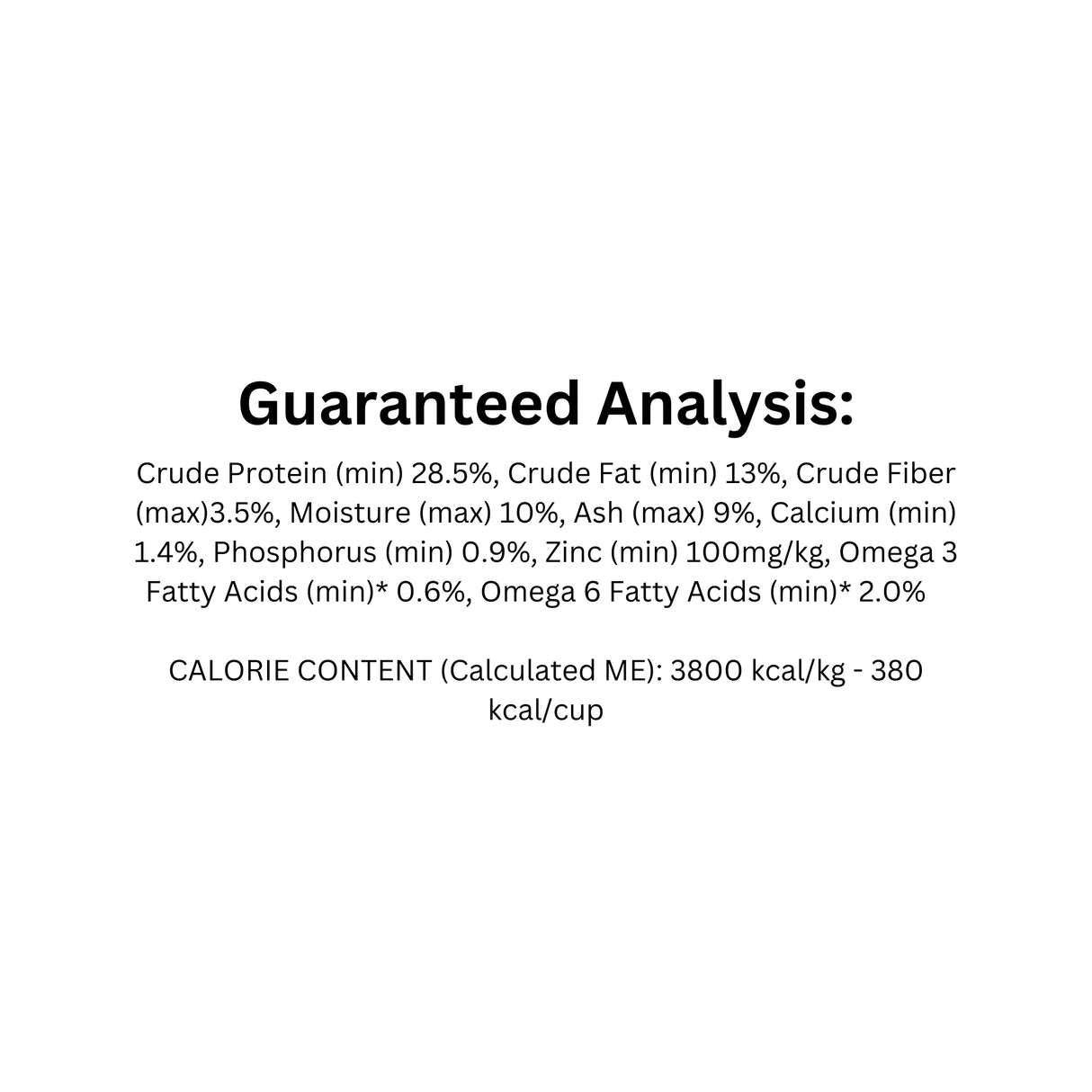 Guaranteed analysis of Boreal Functional Limited Ingredient Pork Dog Food