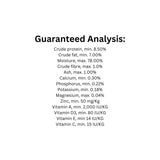 Guaranteed Analysis of Boreal Grain Free Cobb Chicken & Turkey Dog Food