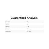 Guaranteed analysis of Boreal cat food