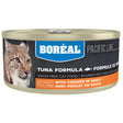 Front view of Boreal cat food on a white background