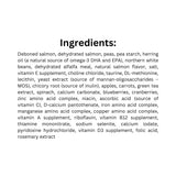 Ingredient list of Boreal Original Grain Free Salmon Dog Food