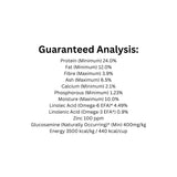 Guaranteed analysis of Boreal Proper Large Breed Red Meat Dog Food