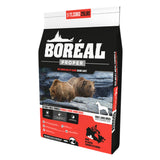 Front view of Boreal Proper Large Breed Red Meat Dog Food on a white background
