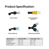 A product specification of the 16L Backpack Sprayer