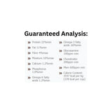 Guaranteed Analysis of Canadian Naturals Turkey and Salmon Senior Dog Food
