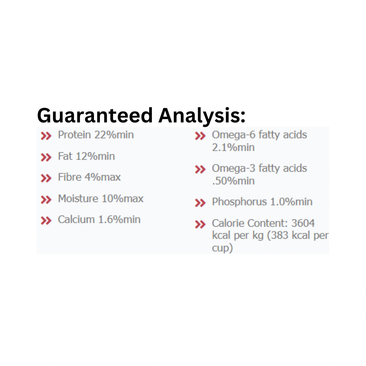 A nutritional analysis of Canadian Naturals Pork and Brown Rice Recipe Dog Food