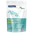 Front view of Cannabiscuit Proactive+ dog treats on a white background