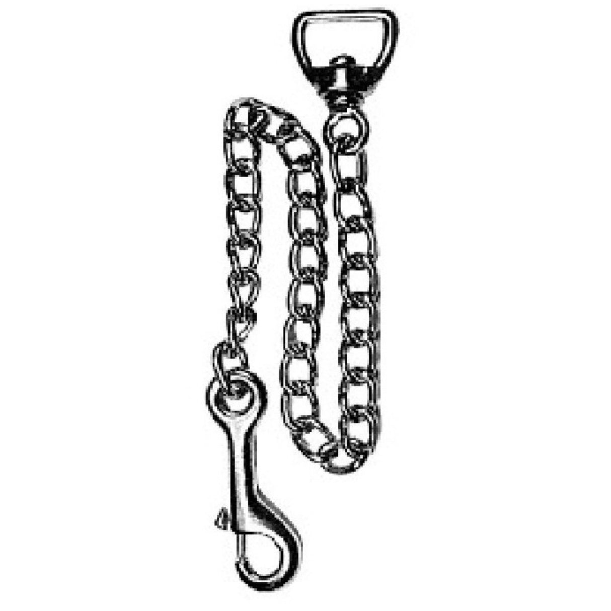 Close-up view of Kane Vet Supplies Chain Leash showing swivel ends on a white background