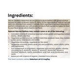 A list of high-quality ingredients in Natural Harvest Chicken Feeds Step 2: 20% Poultry Starter/Grower Crumbles
