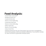 A detailed nutritional feed analysis of Natural Harvest Chicken Feeds Step 3: 18% Poultry Grower Crumbles