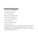 A detailed nutritional feed analysis of Natural Harvest Chicken Feeds Step 4: 15% Poultry Developer Crumbles