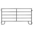 A front view of a light duty semi-permanent corral panel on a white background