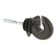 Close-up view of Corral Screw-In Ring Electric Fence Insulators on a white background