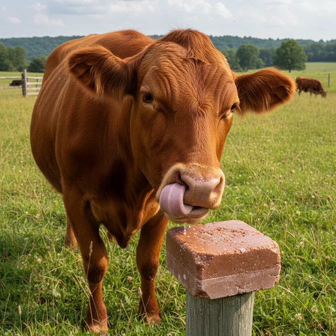 Gold 120 Selenium Salt Block | Trace Minerals for Cattle - 20 Kg | Canadian Agri Blend