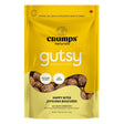 Front view of Crumps’ Naturals Gutsy Happy Bites dog treats on a white background